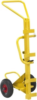 Flaskevogn m/gribearm, 500x1305x600 mm, Lufthjul