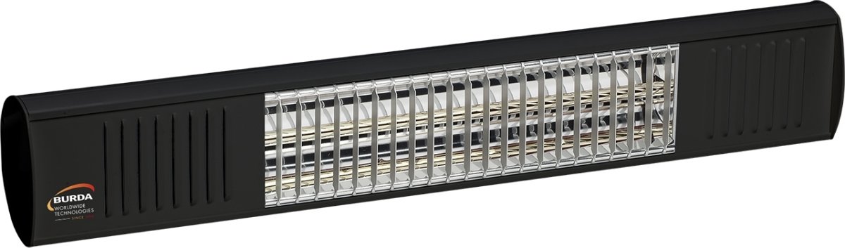 Burda Term2000 terrassevarmer, L:61,5 cm, Sort