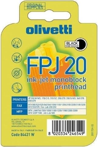 Olivetti FPJ-20/B0384 blækpatron, sort, 250s