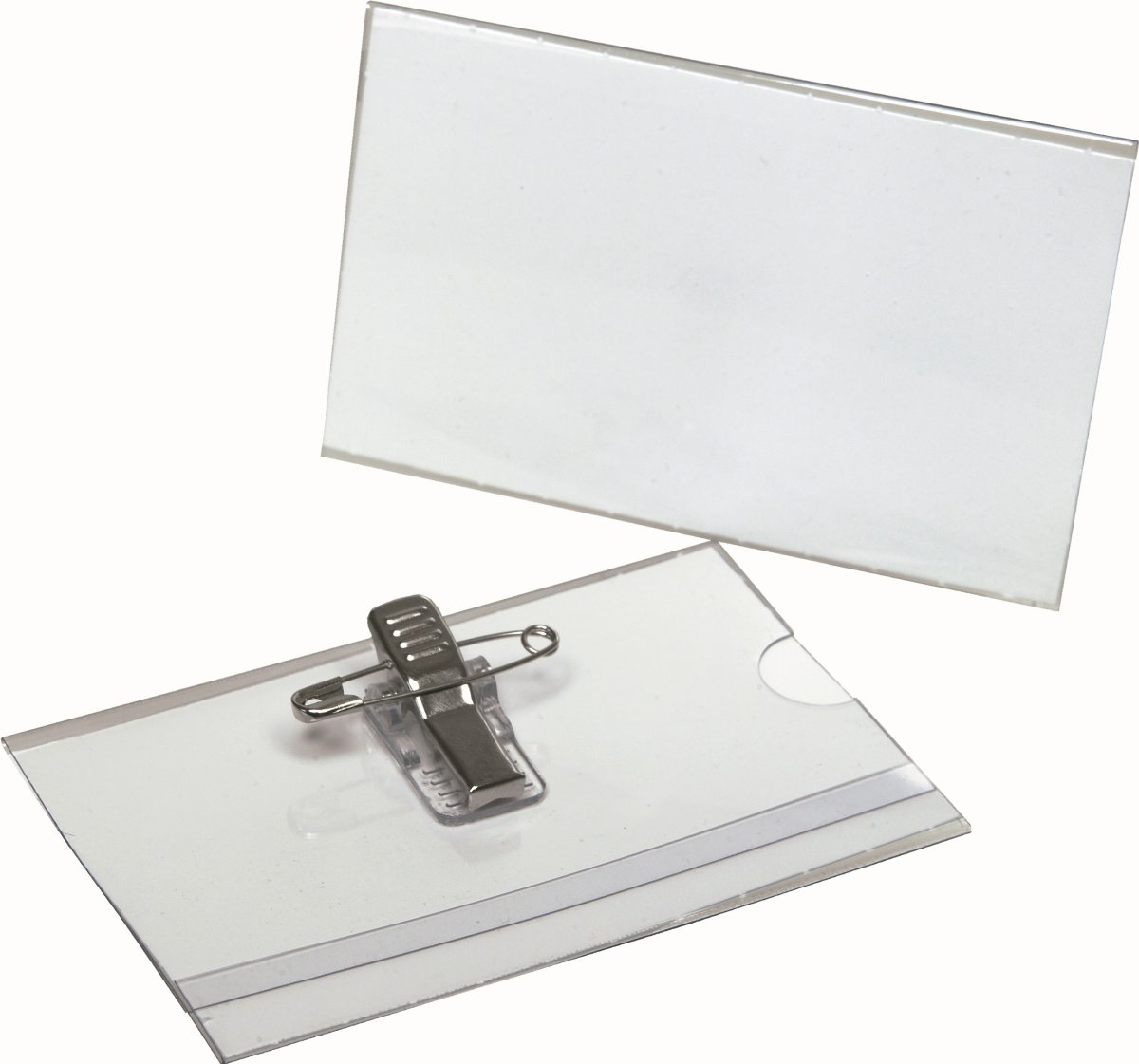 Bantex Navneskilt m. clips/nål | 55x90 mm
