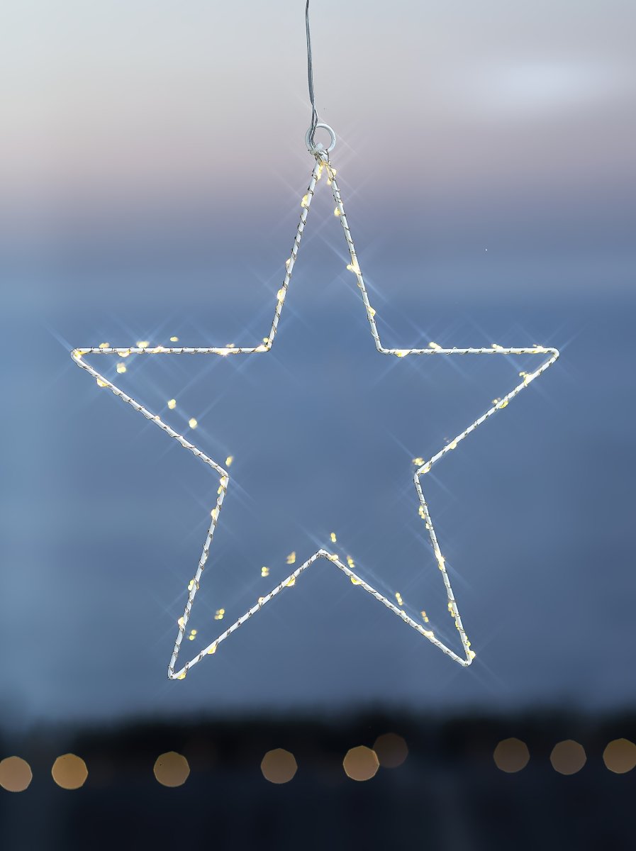 Sirius Liva Stjerne, 40 LED, Ø30 cm, hvid