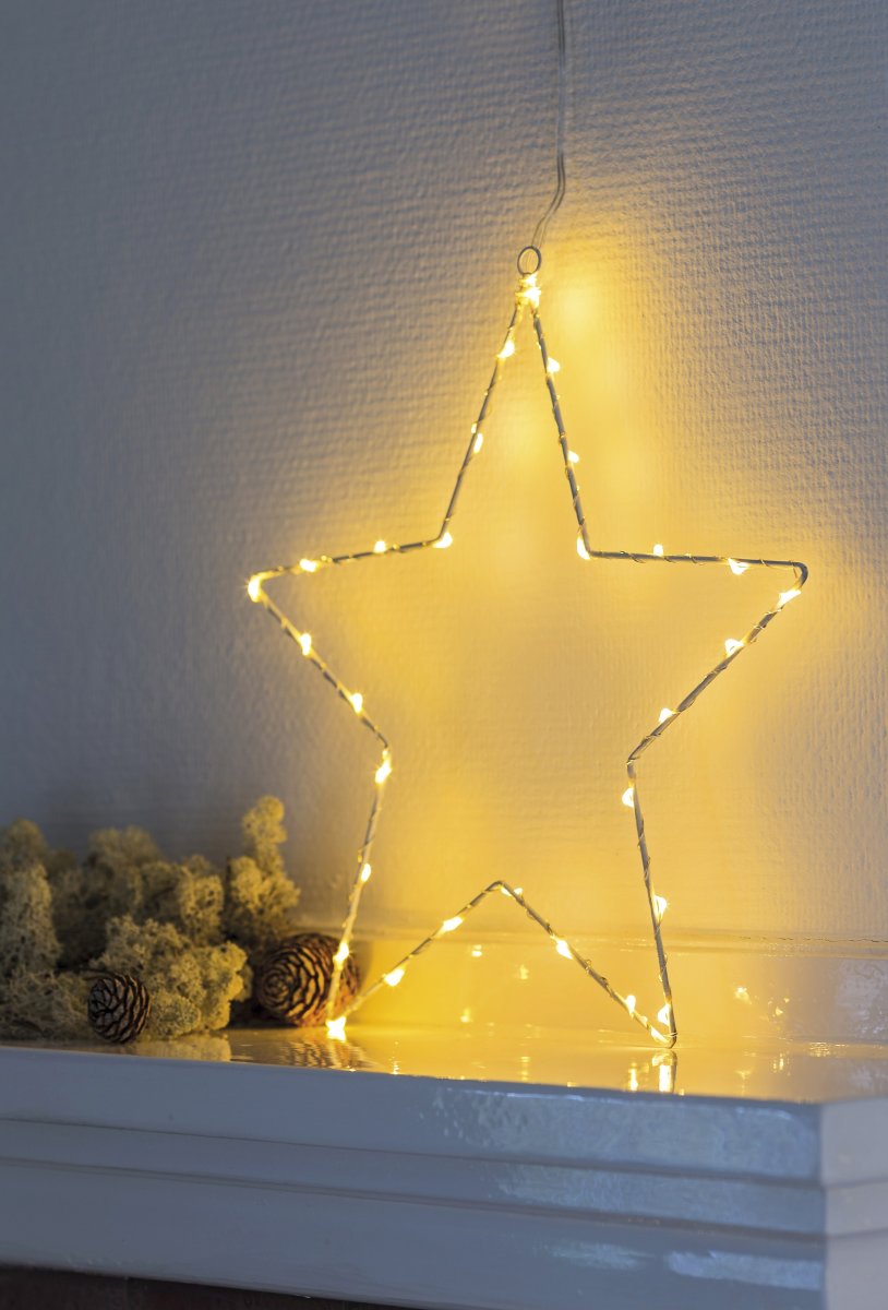 Sirius Liva Stjerne, 40 LED, Ø30 cm, hvid