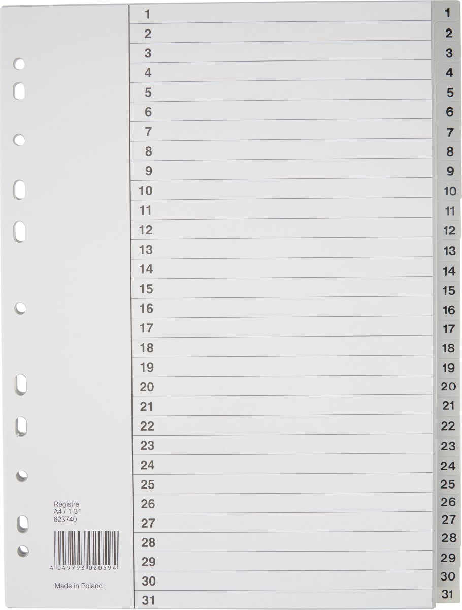 Budget Register | A4 | Plast | 1-31