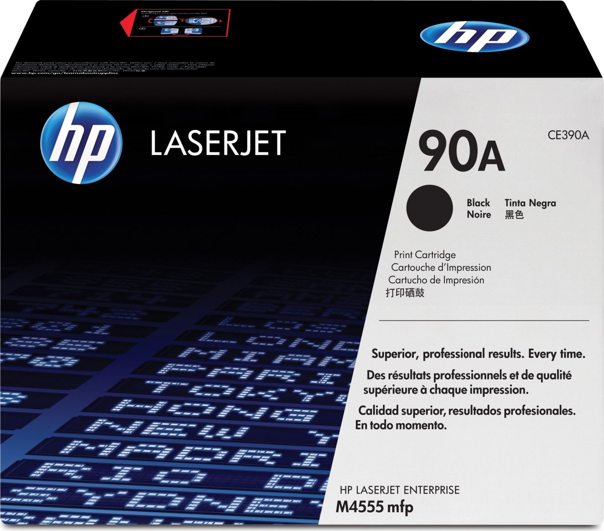HP nr.90A/CE390A lasertoner, sort, 10000s