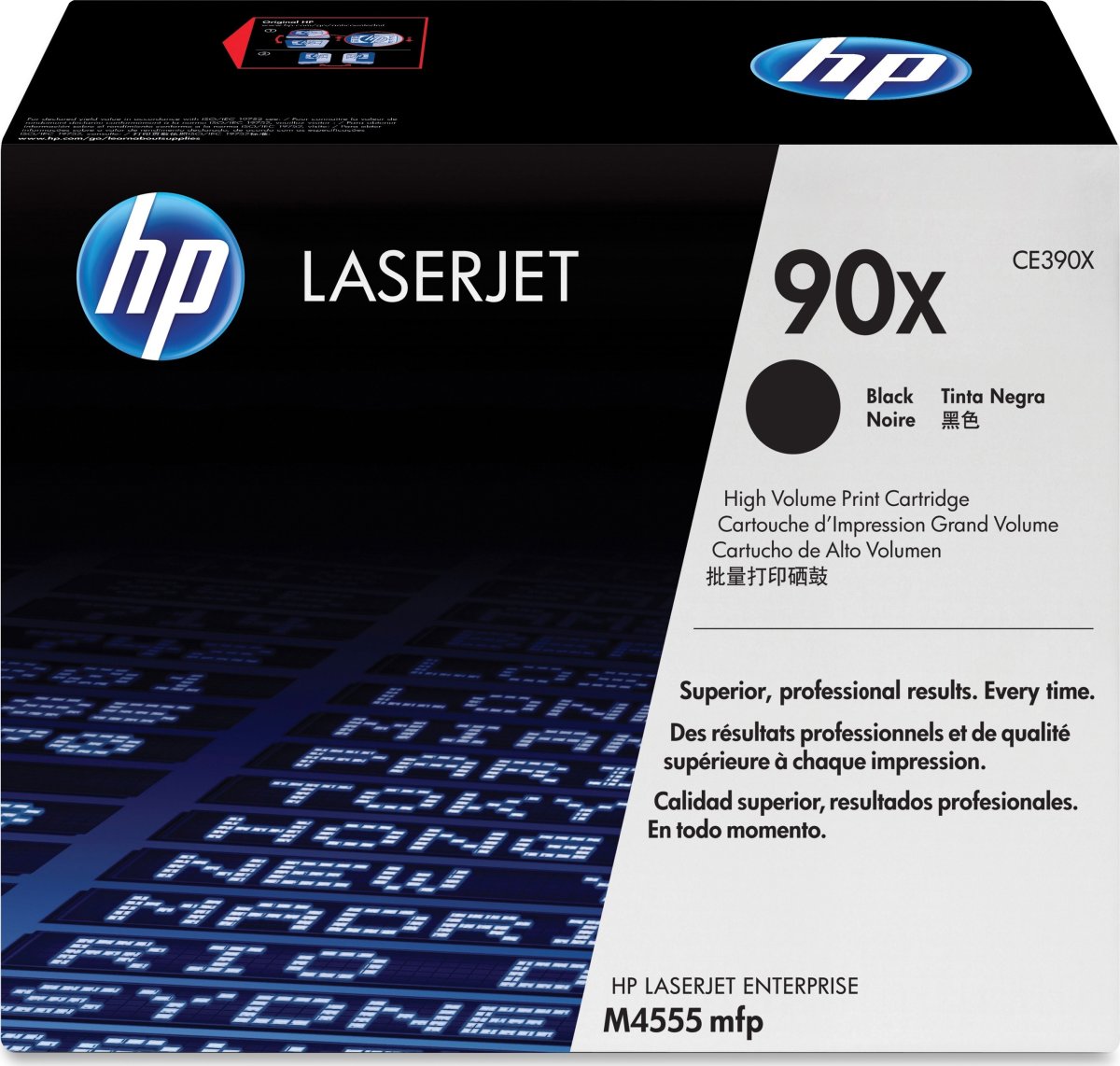 HP no 90X CE390X lasertoner, sort, 24000s