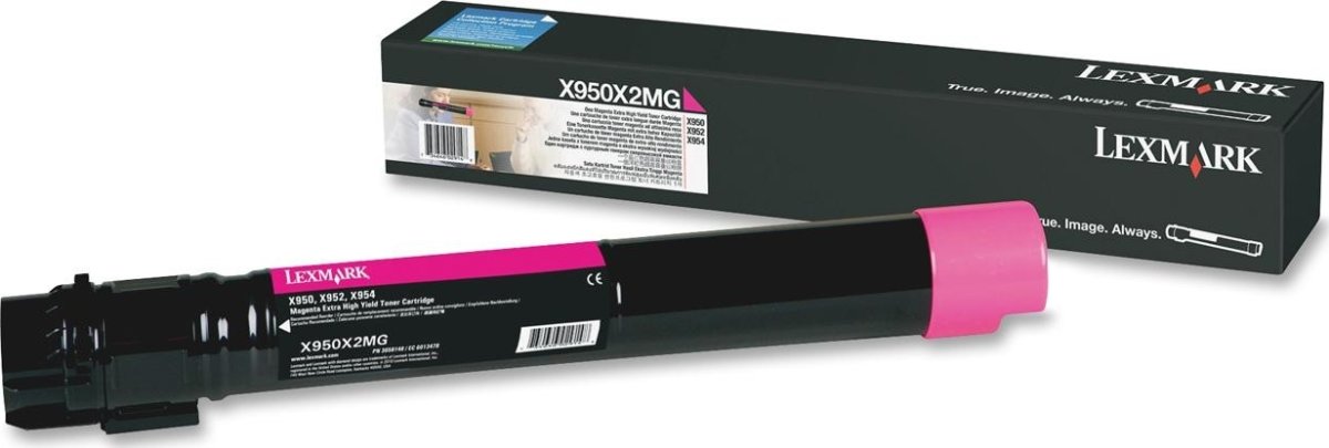 Lexmark X950X2MG lasertoner, rød, 24000s