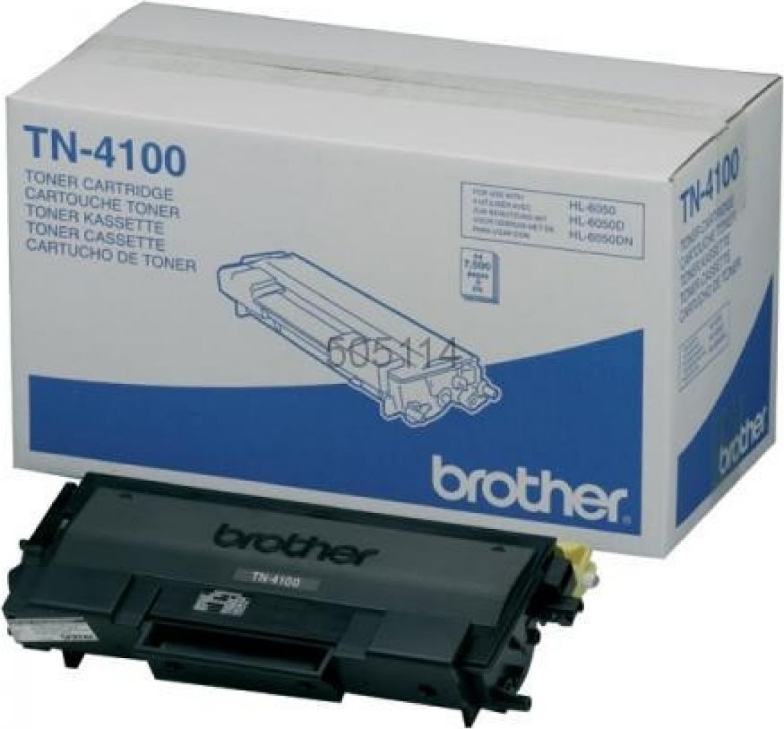 Brother TN4100 lasertoner, sort, 7500s