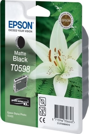 Epson nr.T059/C13T05984010 blækpatron, mat sort, 4