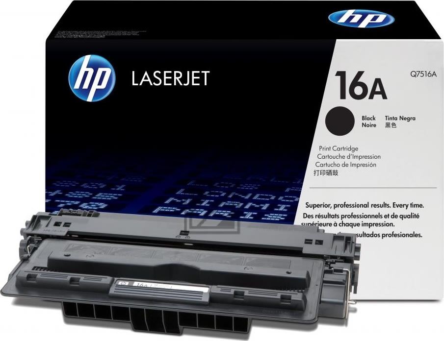 HP nr.16A/Q7516A lasertoner, sort, 12000s
