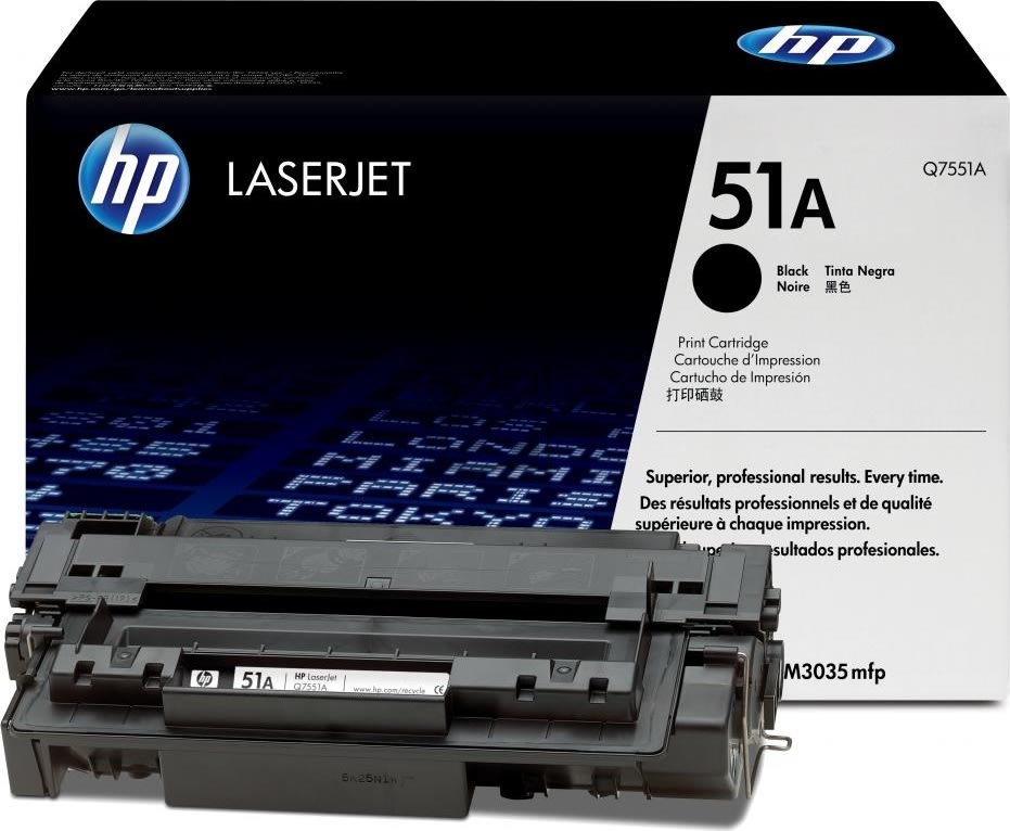 HP nr.51A/Q7551A lasertoner, sort, 6500s