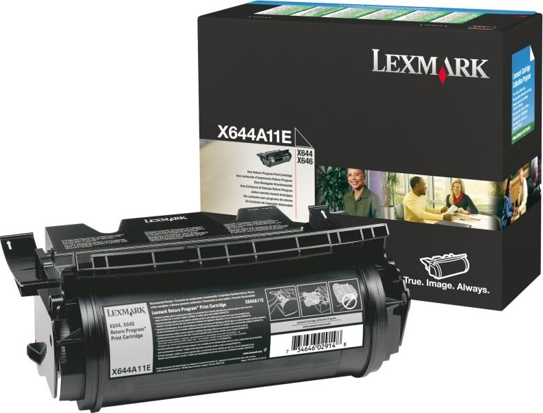 Lexmark 0X644A11E lasertoner, sort, 10000s