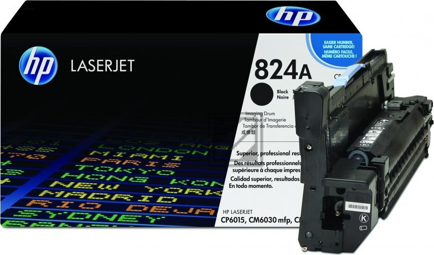 HP CB384A lasertromle, sort, 35000s