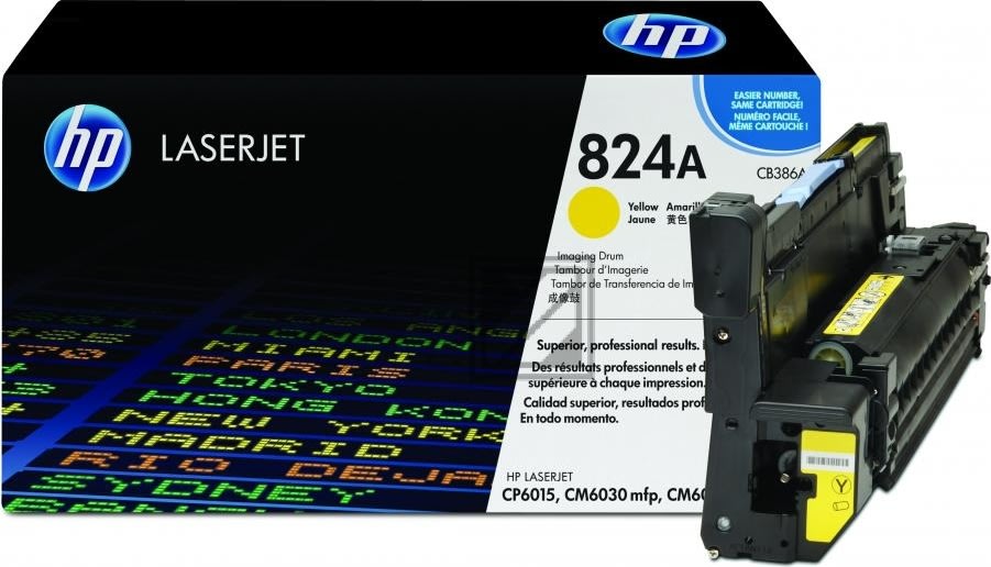 HP CB386A lasertromle, gul, 35000s