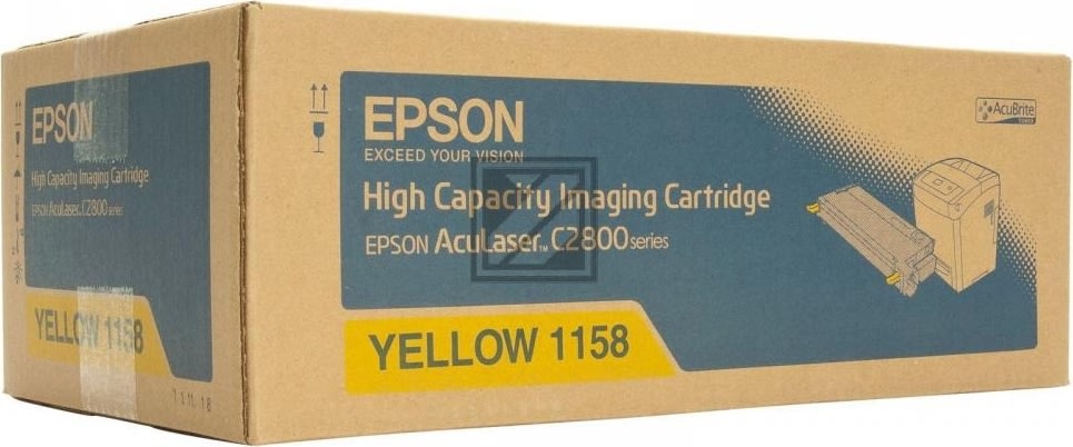 Epson C13S051158 lasertoner, gul, 6000s