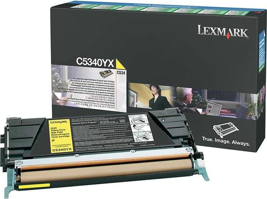 Lexmark 00C5340YX lasertoner, gul, 7000s