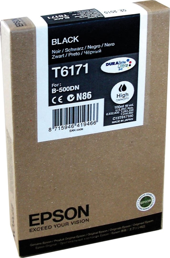 Epson nr.T6171/C13T617100 blækpatron, sort, 4000s