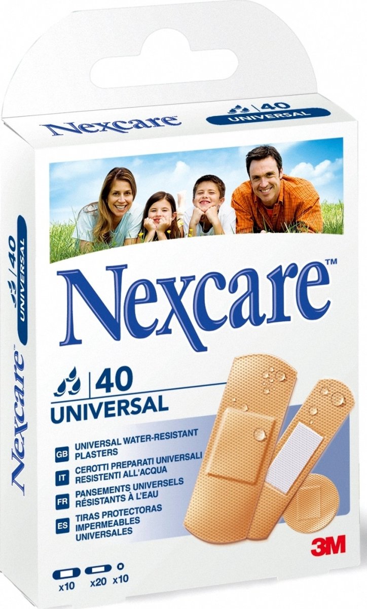 Nexcare plaster - vandafvisende 40 plastre ass.