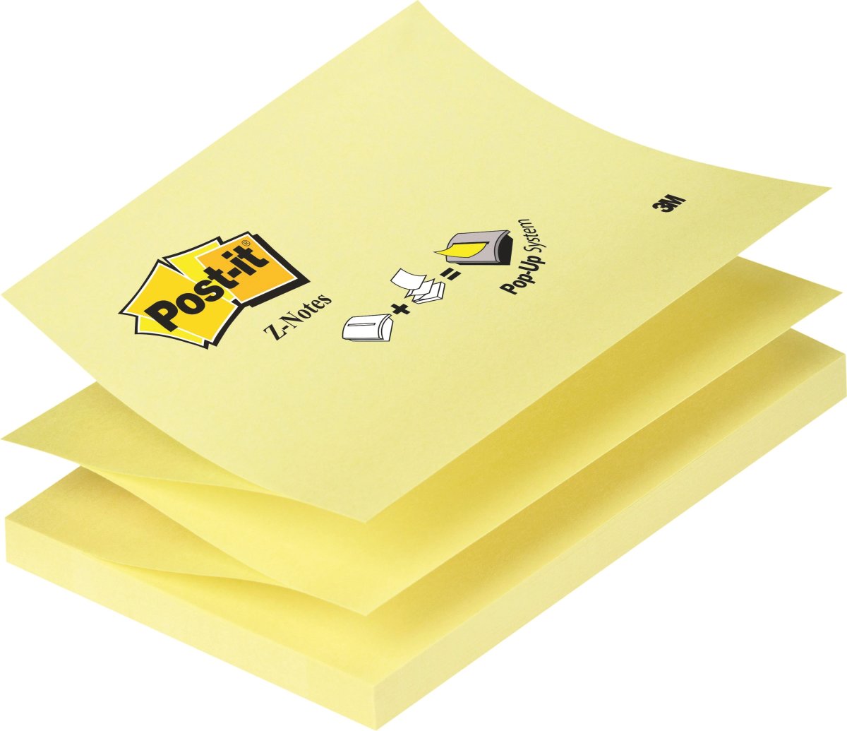 Postit ZNotes 76x127 mm Gul Lomax A/S