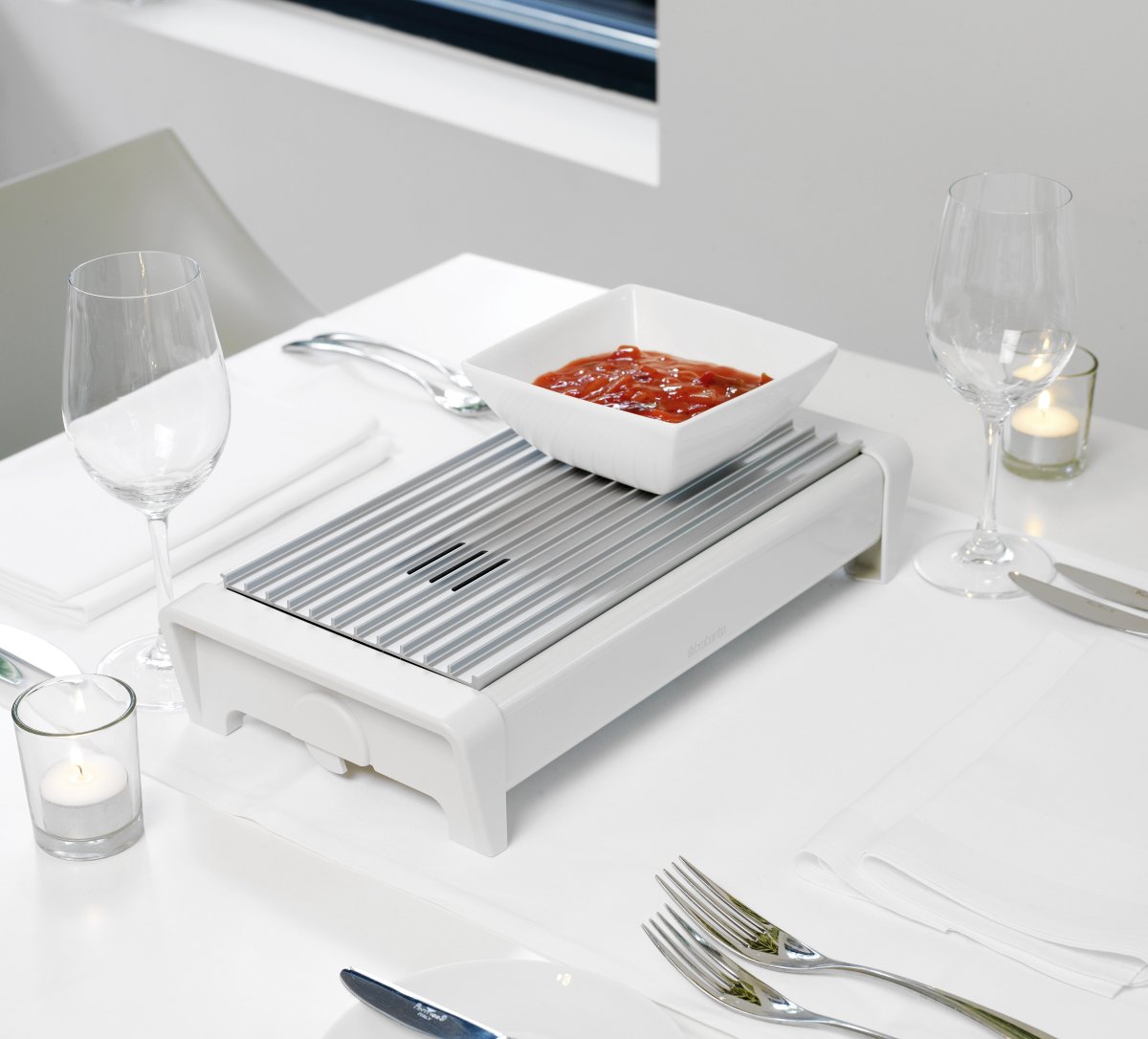 Brabantia Fadvarmer, 2 brændere, Hvid