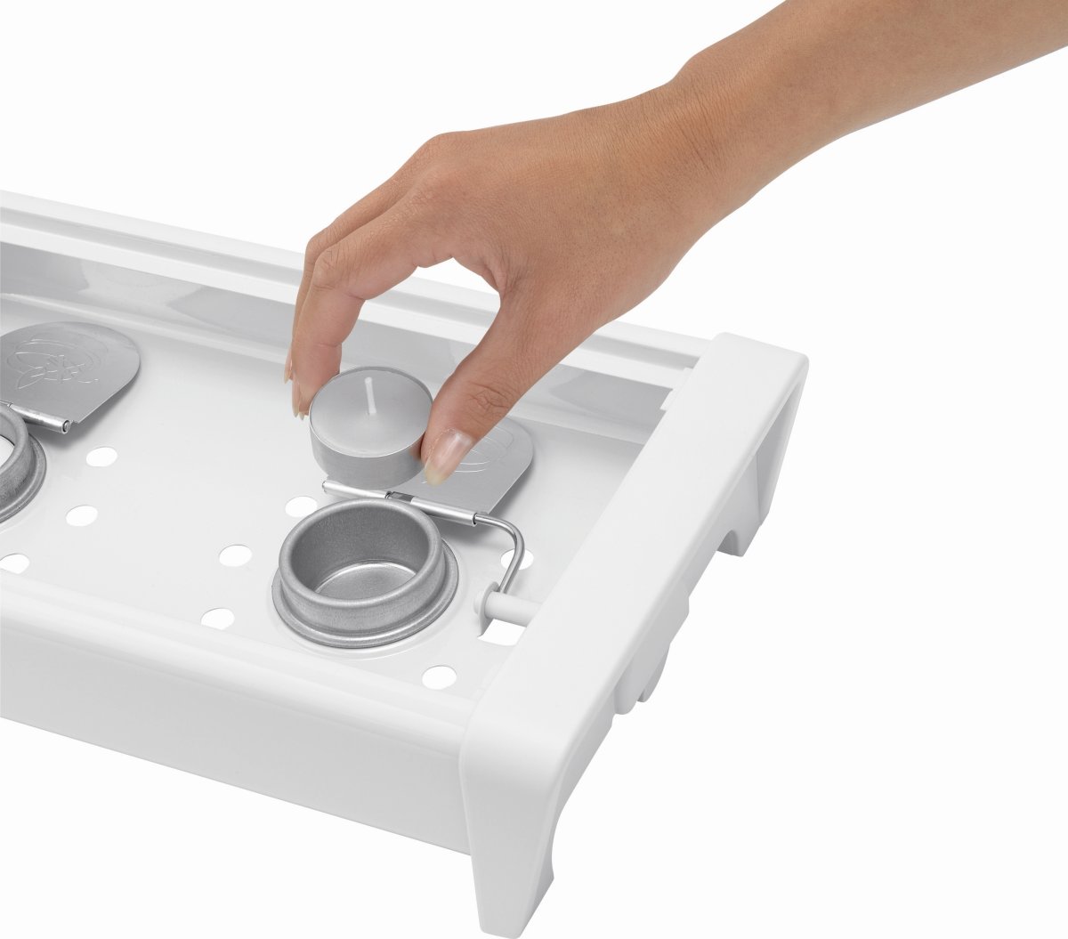 Brabantia Fadvarmer, 2 brændere, Hvid