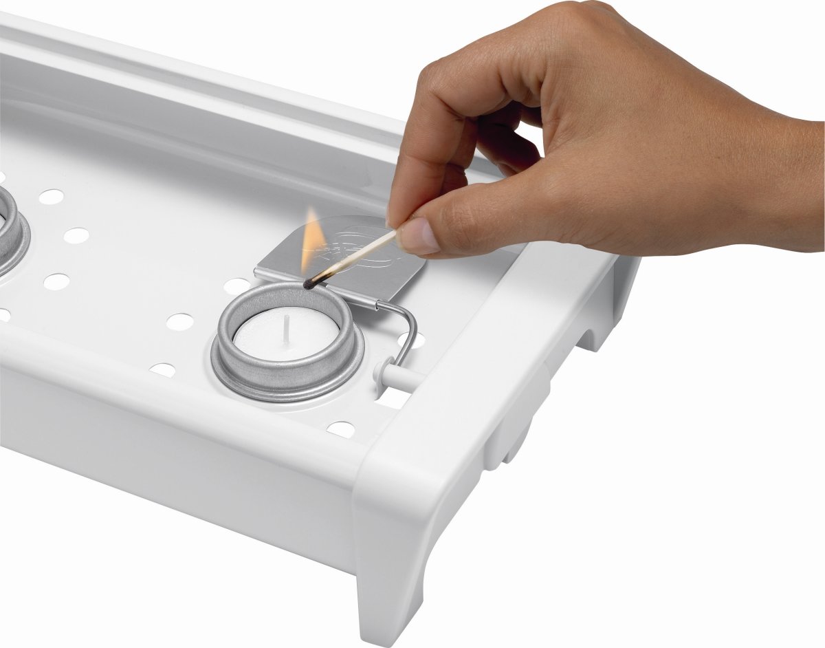 Brabantia Fadvarmer, 2 brændere, Hvid