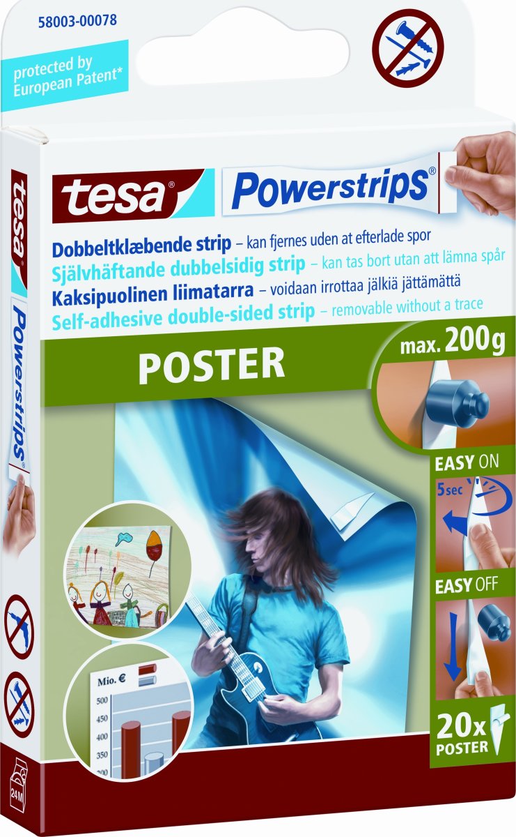 tesa Powerstrips Poster | 20 stk.