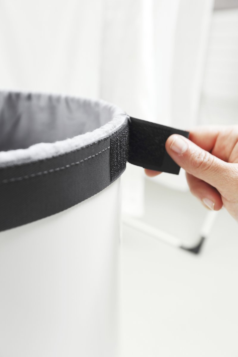 Brabantia Vasketøjskurv, 60 L, hvid m/kork låg