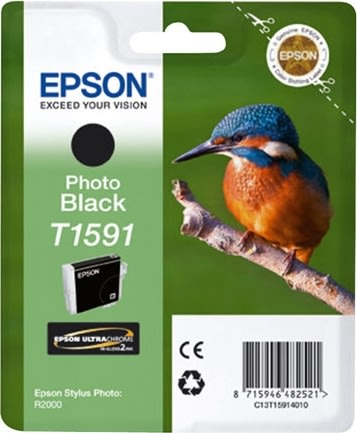 Epson T1591 blækpatron, fotosort, 17 ml
