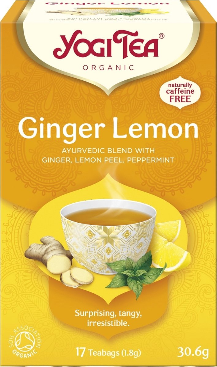 Yogi Tea Ginger Lemon te, 17 breve