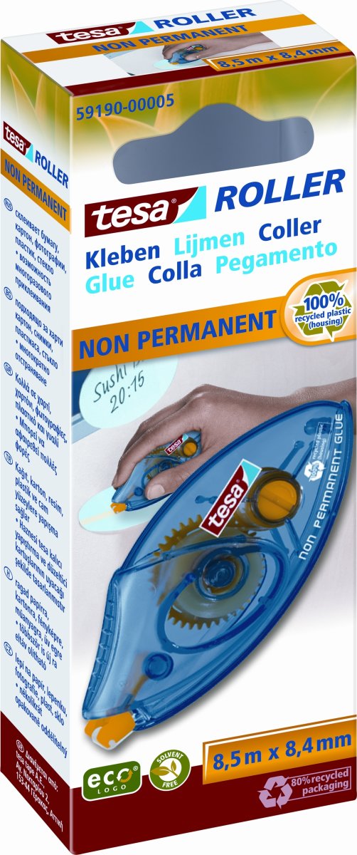 tesa ecoLogo Limroller | Eng. | Ikke perm. | 8,4mm