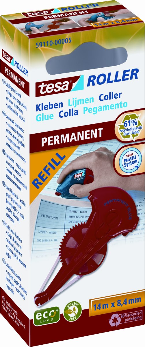 tesa ecoLogo Limroller refill | Perm. | 8,4mm