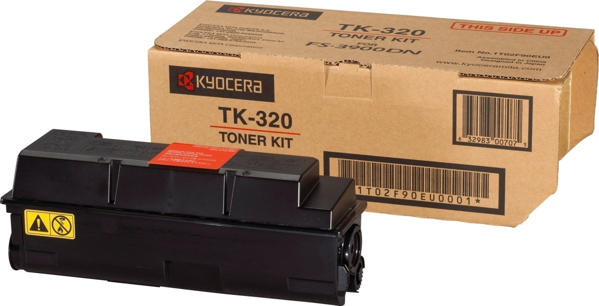Kyocera TK320 lasertoner, sort, 15000 s