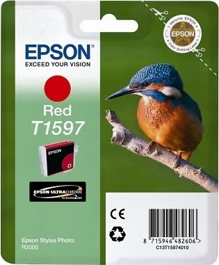 Epson T1597 blækpatron, rød, 17 ml