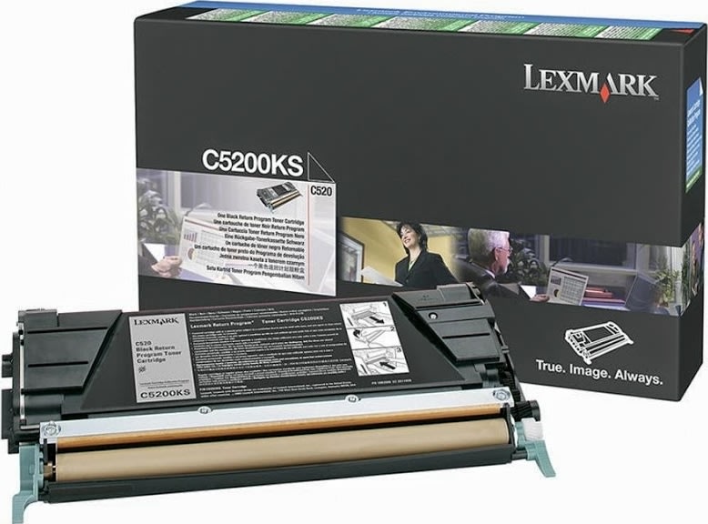 Lexmark C5200KS lasertoner, sort, 1500s