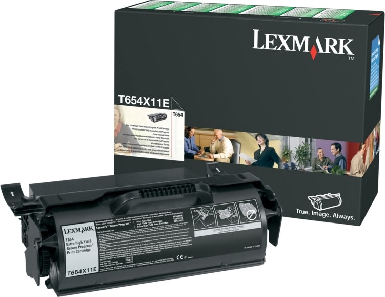 Lexmark T654X11E lasertoner, sort, 36000s