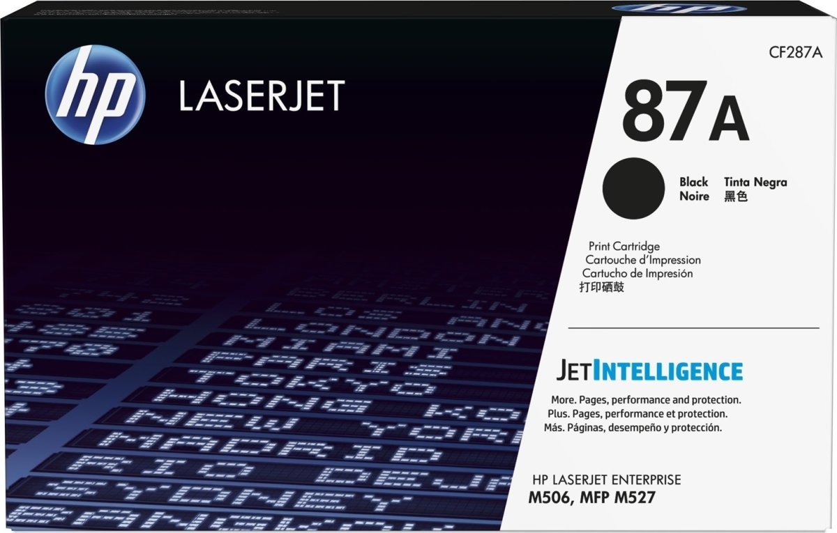 HP no 87A   CF287A lasertoner, sort, 9000s.