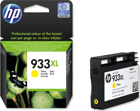 HP no 933XL CN056AE blækpatron, gul, 825s