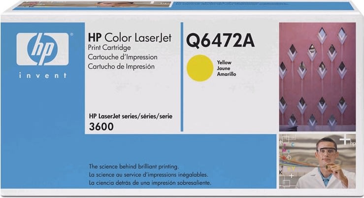 HP 502A/Q6472A lasertoner, gul, 4000s