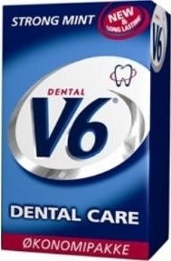 V6 Dental tyggegummi strong mint