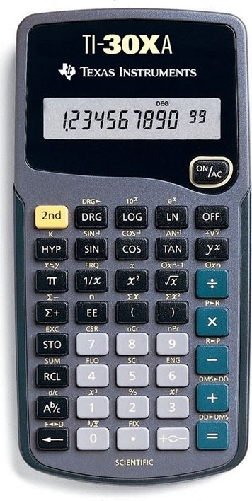 Texas Instruments TI-30XA lommeregner