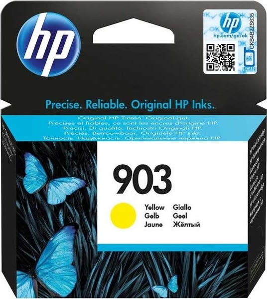 HP no 903 T6L95AEblækpatron, gul 315 sider