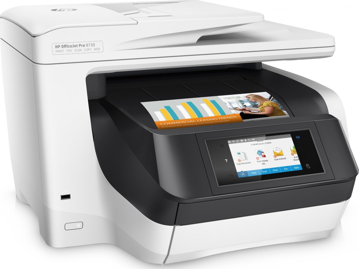 HP Officejet Pro 8730 e-AiO Printer - Køb den her | Lomax