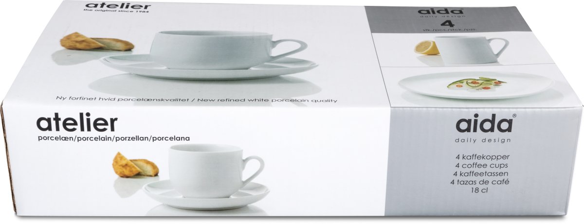 Aida Atelier Super White Kop m. underkop,18 cl