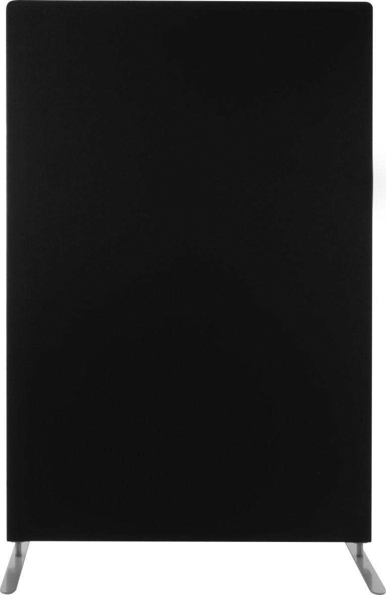 Easy skærmvæg H125xB100 cm sort, inkl. ben