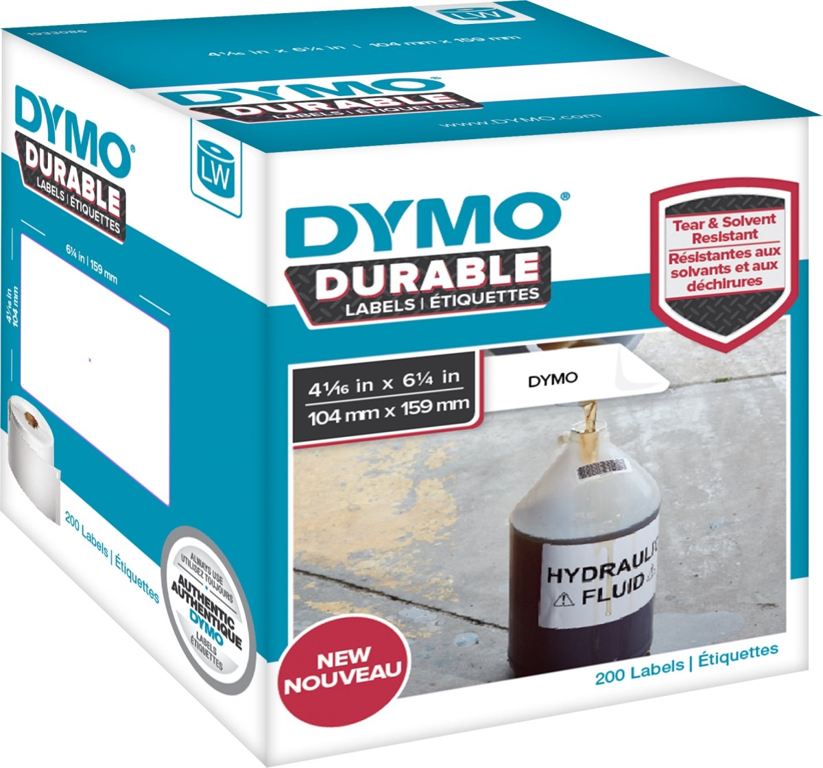 Dymo LabelWriter Durable etiketter str. 104x159mm