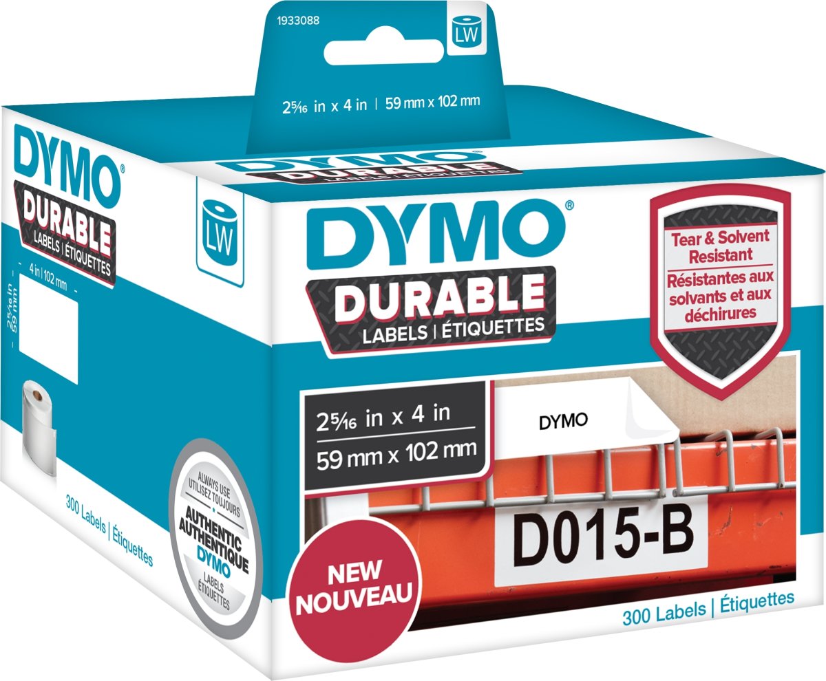 Dymo LabelWriter Durable etiketter str. 59 x 102mm