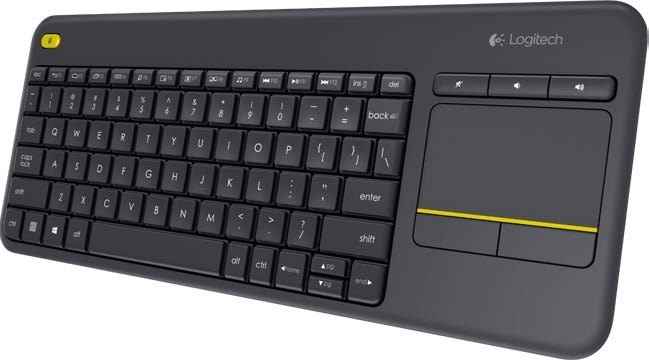 Logitech K400 Plus Tastatur, nordisk, sort