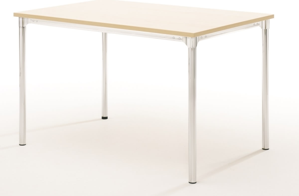 Eminent kantinebord 180x80 cm, bøg melamin, alulak