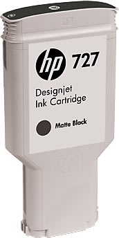 HP no 727 DesignJet blækpatron, 300ml, matsort