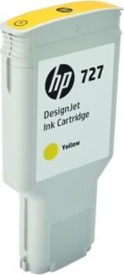 HP no 727 DesignJet blækpatron, 300ml, gul